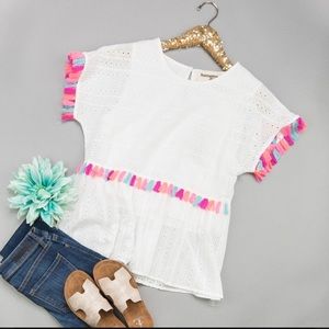 Savanna Jane Fringe Tassel Top